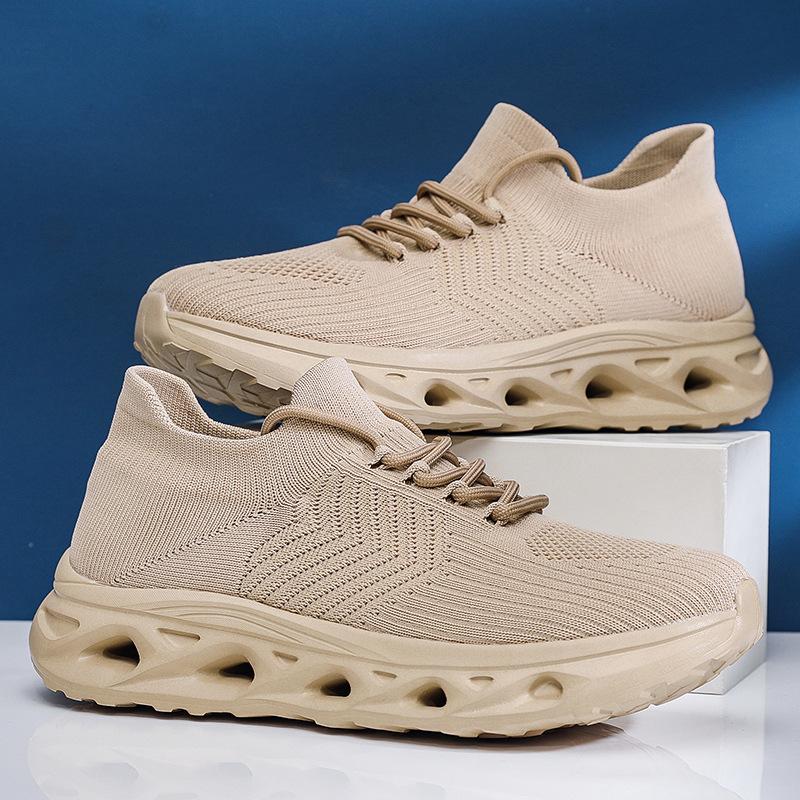 Summer casual shoes mesh fly-woven comfortable cold sticky sports shoes men's and women's lightweight running shoes