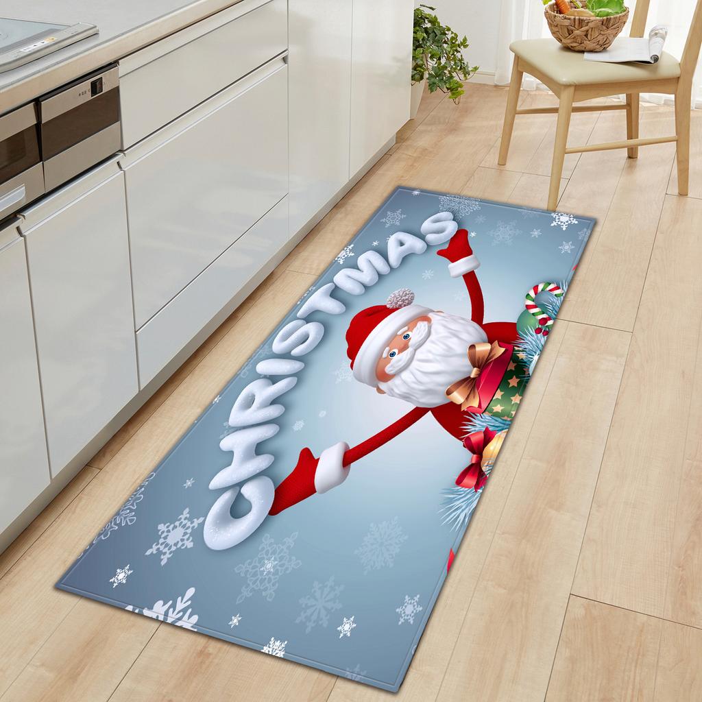 Christmas Floor Mat Kitchen Carpet Doormat Wardrobe Strip