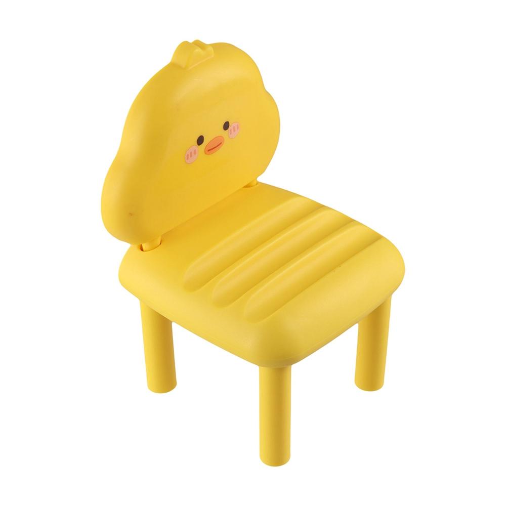 

Chair Shape Mobile Phone Stand Multi-functional Cell Phone Bracket Miniatures Ornaments жовтий