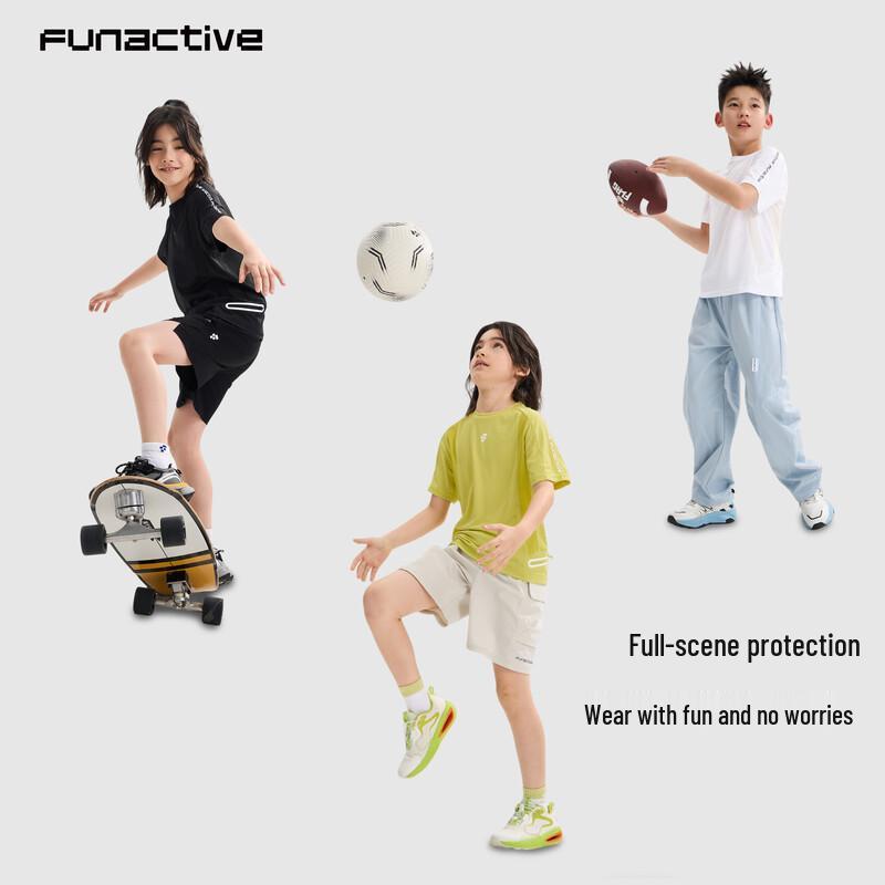 T-shirt à manches courtes respirant à séchage rapide FUN ACTIVE pour garçons