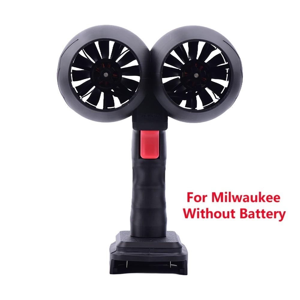 

2400 Вт Ручной Канальный Двухголовый 64 мм Турбовентилятор Бесщеточный 4000 г тяги Пистолет для мойки автомобилей Для Makita/Dewalt/Milwaukee 18-24 В