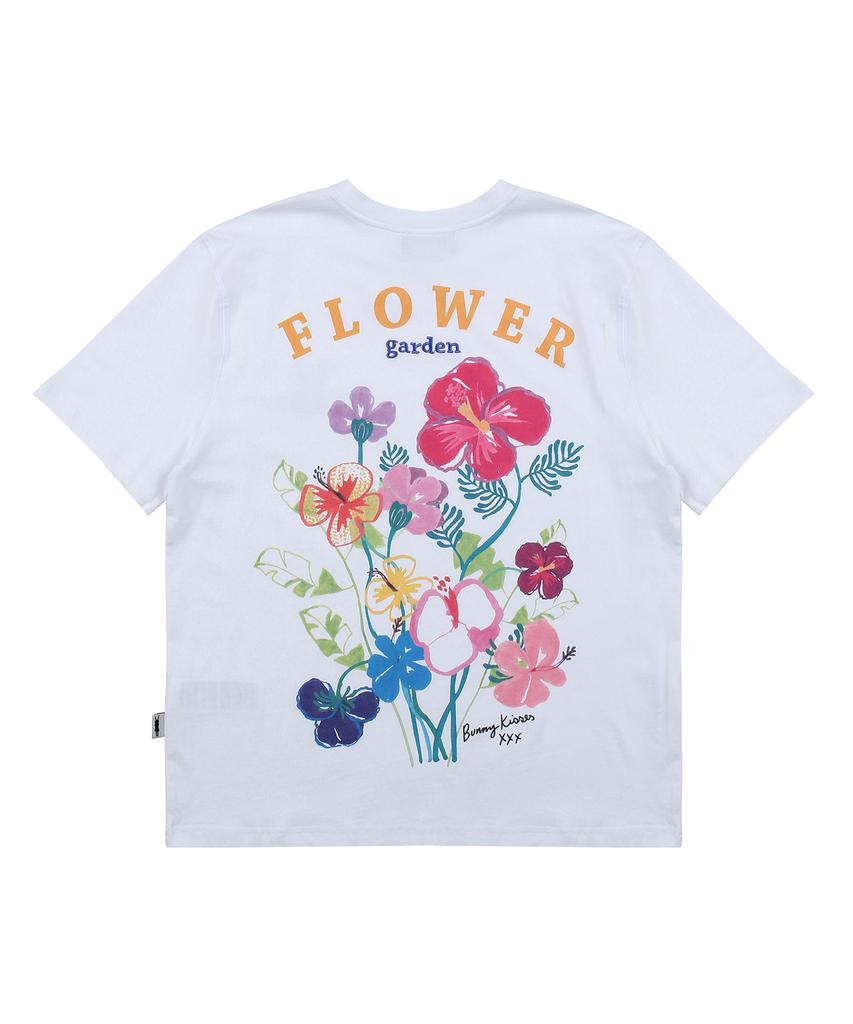 Pipilapin Back Garden Drawing Basic Fit Short Sleeve T-Shirt/Fm9Wts11F Pink
