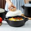 Simple and Creative High-end Light Luxury with Gift Box Set Chaozhou Heat-resistant Casserole Soup Depth and Light Striped Flower Noodles