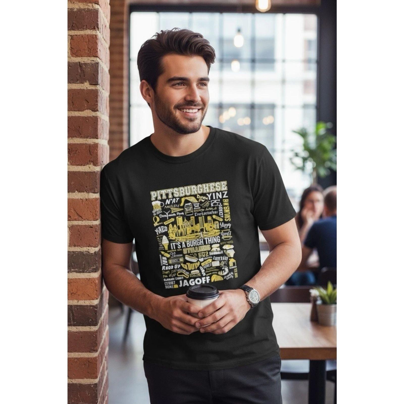 PITTSBURGHESE Pittsburgh Pennsylvania Funny Words Funniest T-Shirt Unisex Large S