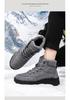 Men's Large Size Russian Winter Snow Boots - Thickened Leather, Fur-Lined, High-Top, Warm Cotton, Cold-Resistant (Sizes 46-47)