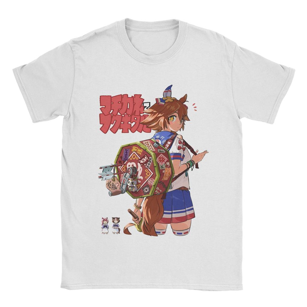 Pánská Umamusume Japonská Herní Trička Bavlněná Trička Léto Y2K Vtipné Tričko s Krátkým Rukávem Tričko s Kulatým Výstřihem Nadměrná Velikost 5XL 6XL