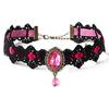 Gothic Viktorianische Schwarze Spitze Halskette Frauen Mädchen Boho Quaste Sexy Spitze Choker Steampunk Dark Loli Stil Halloween Schmuck