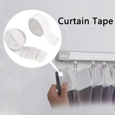 10Meters/10.9Yards Pleat Curtain Header Tape Detachable Curtain Header Tape For Light Curtains Window Curtain Door Curtain