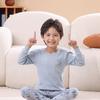 Children's pajamas pure cotton boys' long johns set girls' baby thermal underwear medium and children's bottom cotton sweater