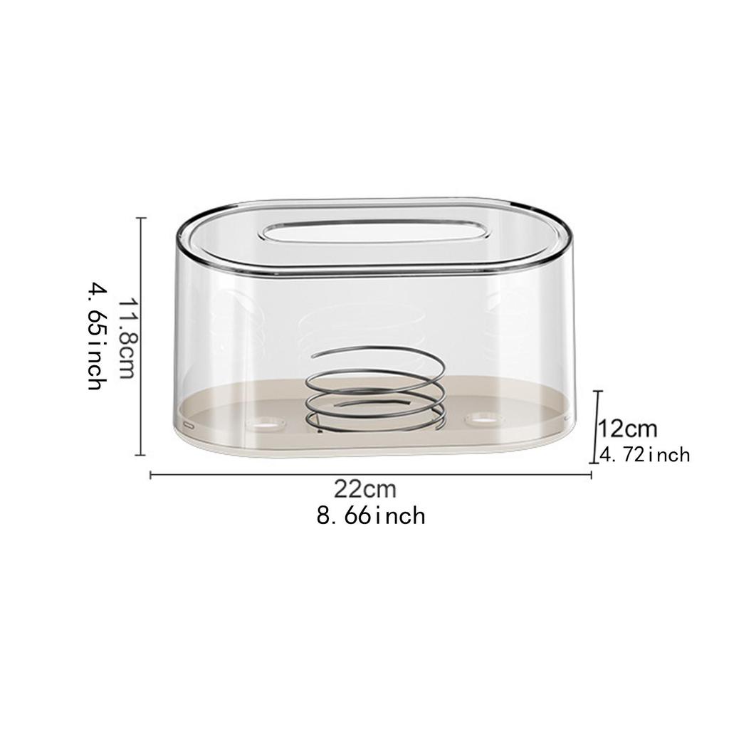 Tissue Storage Box with Spring Modern Modern Toilet Paper Rack Napkin Storage Box for Table Restroom Hotel Car Kitchen Counter
