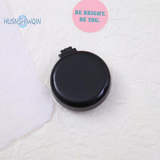 Folding Travel Comb Mirror Hair Brush Portable Mini Pocket Comb Compact Design On-the-Go Styling Mirror Comb for All Hair Types