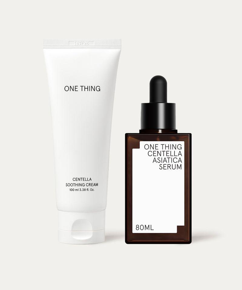 [2-Pack] Centella Asiatica Serum 80ml + Soothing Gel Cream 100ml