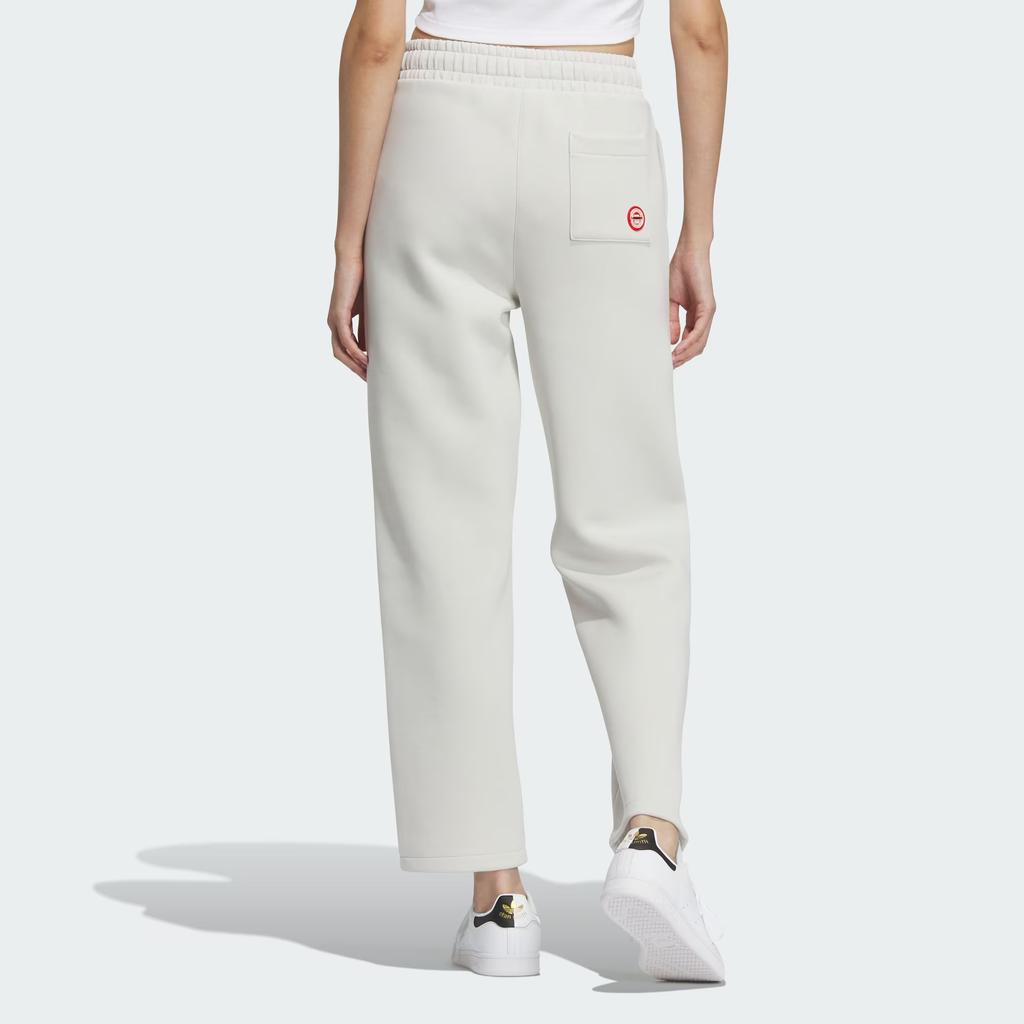 adidas Oryginalne dzianinowe joggery ze sznurkiem damskie spodnie dresowe szare IN0984