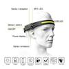 Rechargeable Silicone LED Smart Sensor Headlamp for Night Fishing and Running