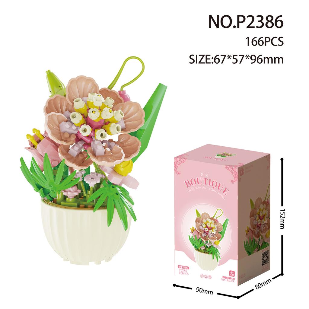 Flowers Mini Building Educational Diy Toy for Kids Party Gifts Mirco Building Blocks Set Toy for Children 6 Year Old Micro Brick