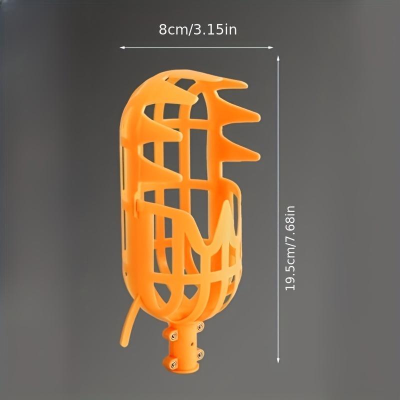 Yellow Polypropylene Fruit Picker Lightweight Reusable Ergonomic for Garden Harvesting Orchard Farm Food Safe Tool 1PC