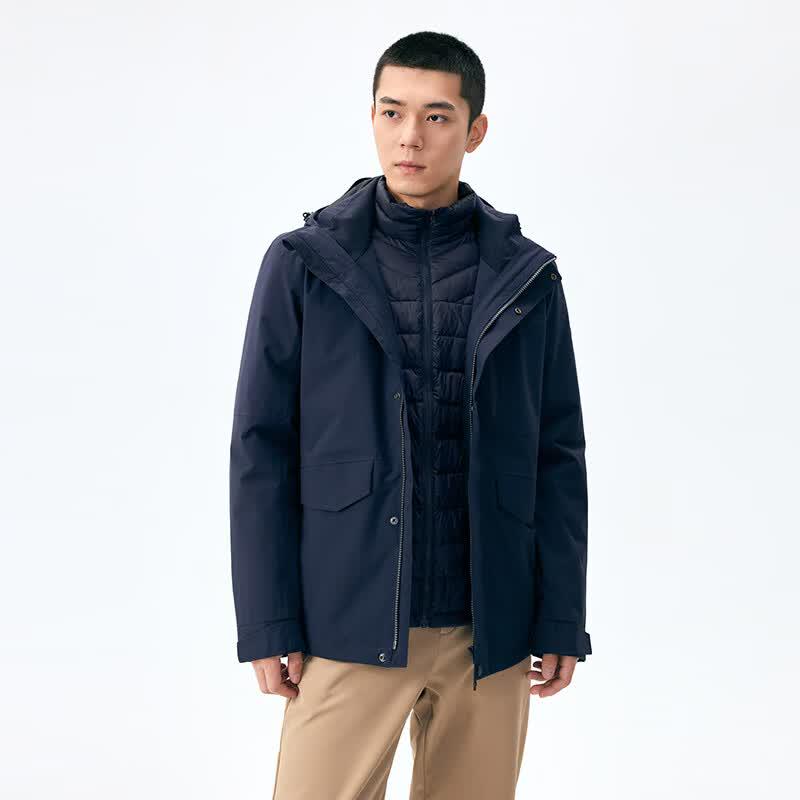 Men's Winter Goose Down 3-in-1 Jacket