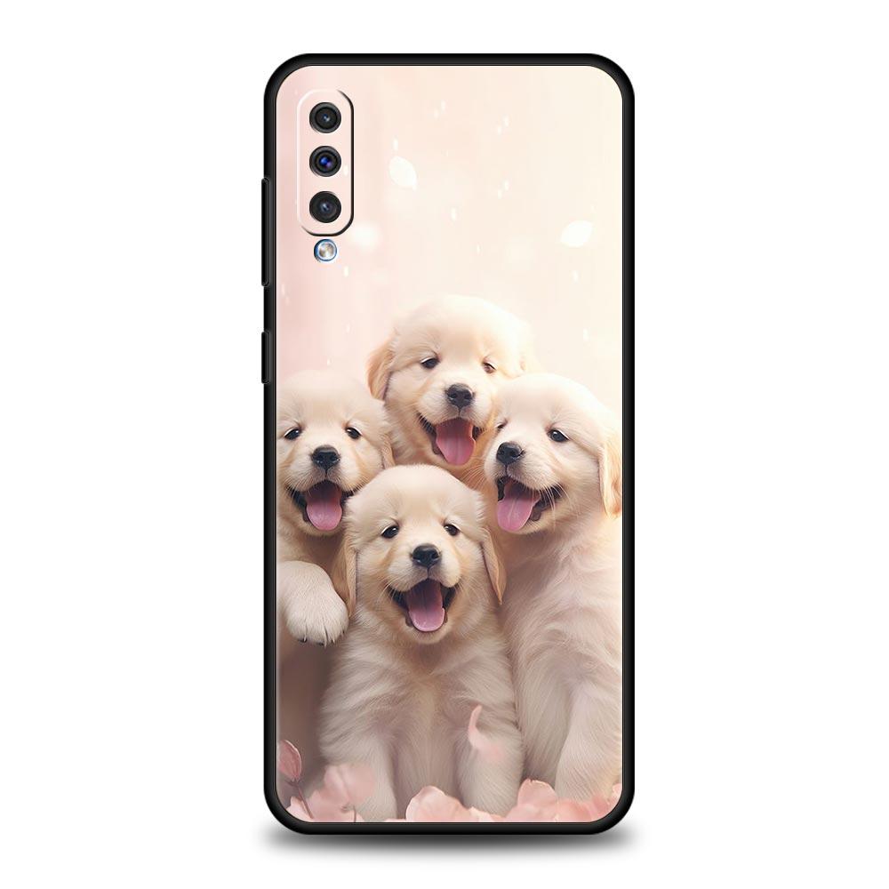 Cute Little Dog Phone Case for Samsung Galaxy A56 A36 A26 A16 A34 A24 A42 A22 A20 A12 A40 A30 A10 5G Soft TPU Cover Shell Fundas