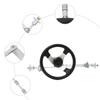 Go Kart Front Steering Wheel,640mm Front Steering Tie Rod Ball Rack Joint Strut Knuckle Spindle Kit,For 168CC ATV Go Kart Quad