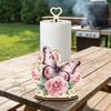 Animal Themed Animal Wooden Tissue Holder Wooden Cartoon Cattle Cat Dog Kitchen Towel Rack Vertical Cloth and Towel DIY Handmade