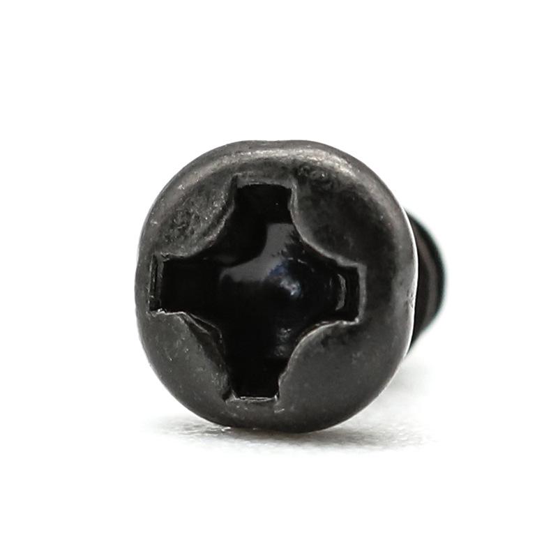 Black Carbon Steel PA Cross Round Head Self-Tapping Screw Set