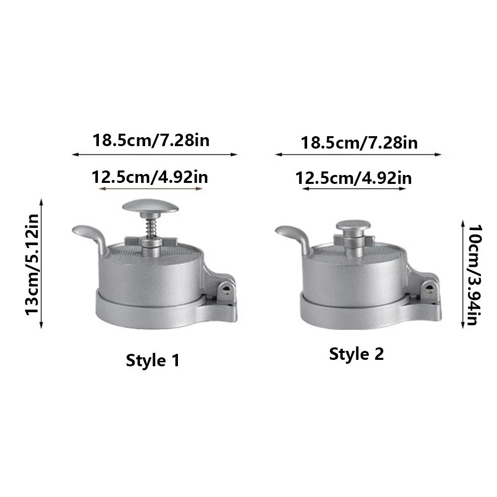 Adjustable Thickness Manual Burger Press Non-stick Surface Hand Press Burger Machine Household Use
