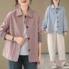 Women's Fashionable Lapel Short Jacket - Spring Casual Loose Slimming Top