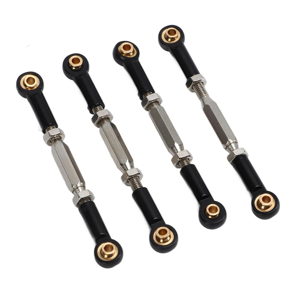 4Pcs RC Car Camber Links Black Aluminium Alloy Reduce Vibration Durable Exquisite 110 Camber Links