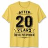 20th Wedding Unisex T Shirt Anniversary Gifts For Husband Or Wife After 20 Years