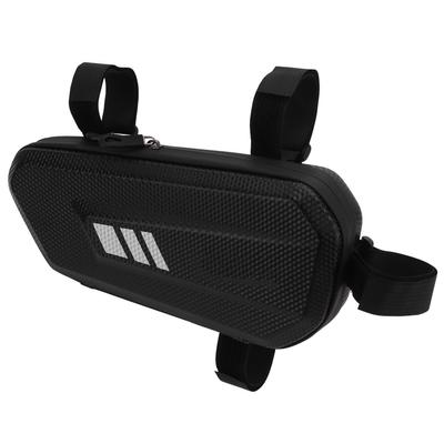 Borsa Laterale rigida per Moto, Borsa a Sospensione Laterale in Pelle PU per Telaio Portapacchi Sinistro, Nera