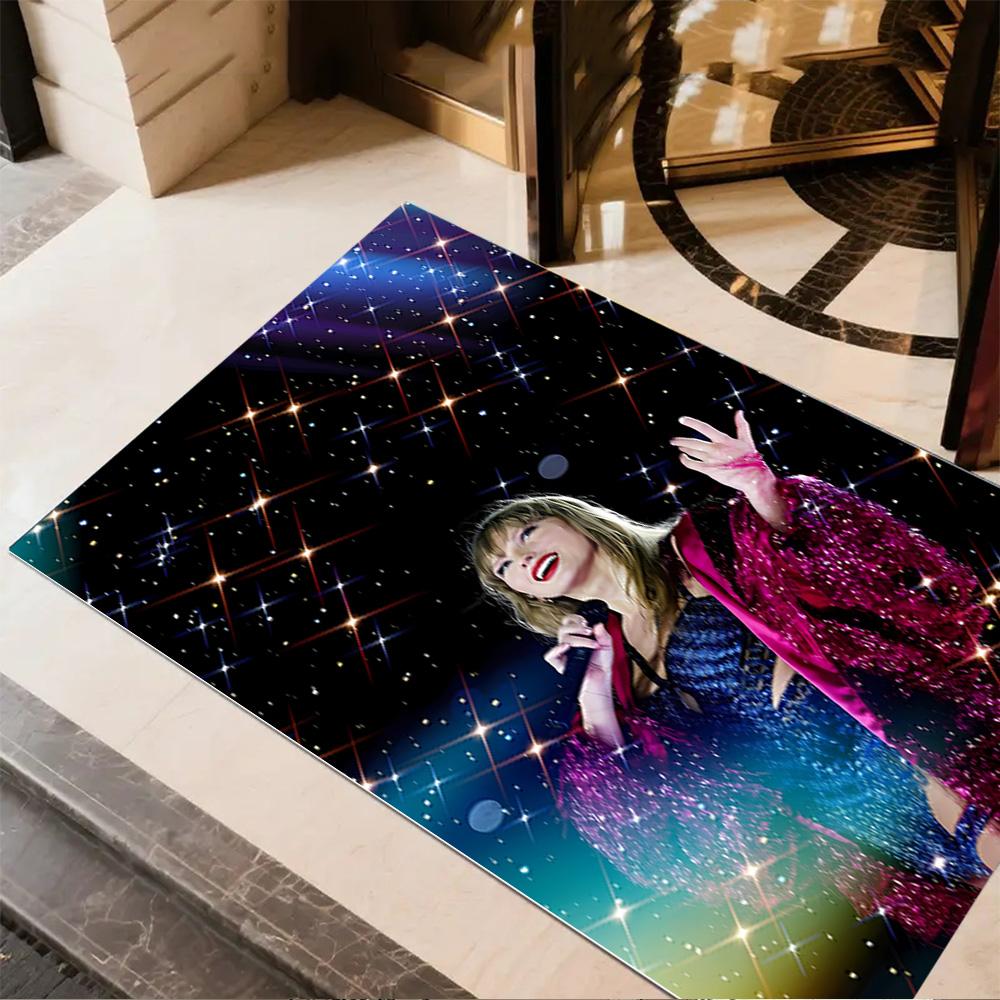 Taylor Swift Celebration Area Rug Suitable for Playrooms Dormitory Entryway Bedrooms Antislip Carpet Anime Office Decor Spiritual Gift