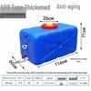 Food Grade Large Plastic Water Storage Bucket with Rectangular Lid for Household Use