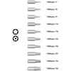TORX PLUS IPR, Torx Plus 5-Point Tamper-Proof Security Bits (IPR 7-IPR 40), 25mm, 10 -Pieces, High Grade S2 Steel