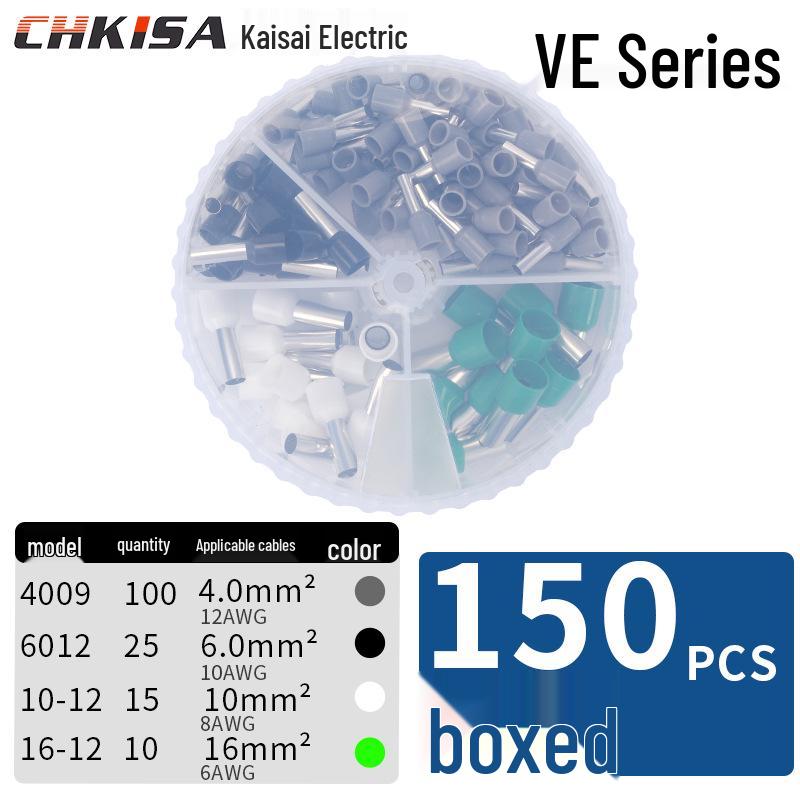 Tubular Wiring Terminal Crimper with Storage Box for Quick Cold-Pressed Wire Terminals