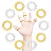 Tcare 5Pcs Acupressure Massage Rings 2Pcs Wrist Rings Chinese Medicine Pain Relief Finger Circulation Therapy