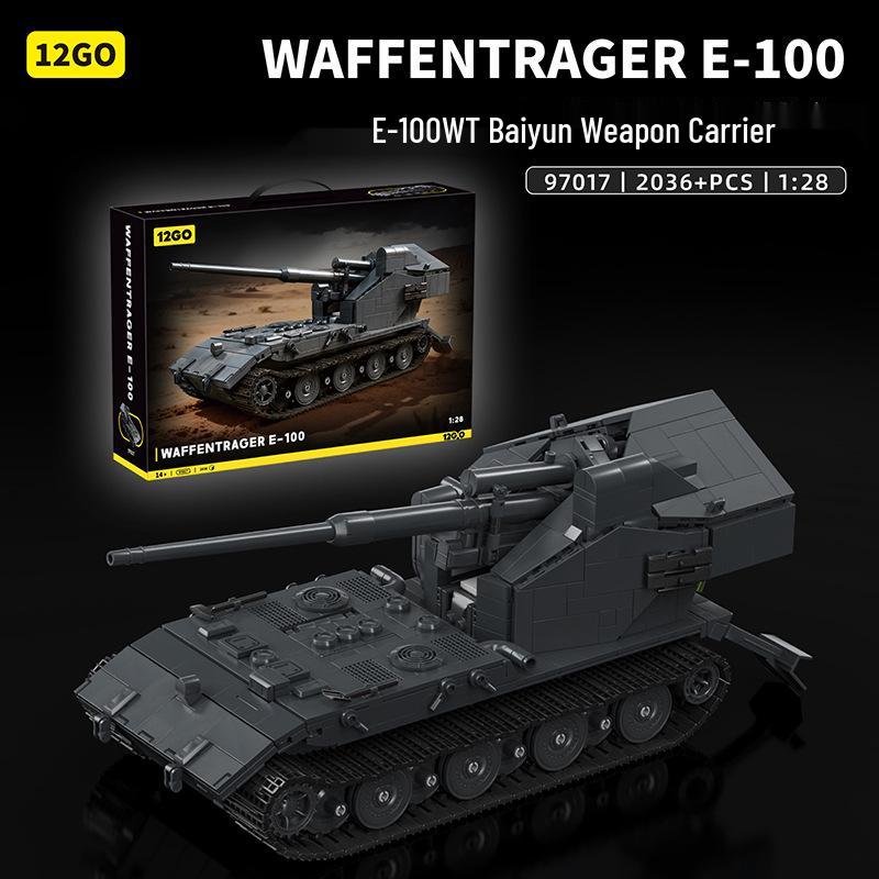 Tiger 97001 Heavy Tank Military Model Building Kit with Minifigures