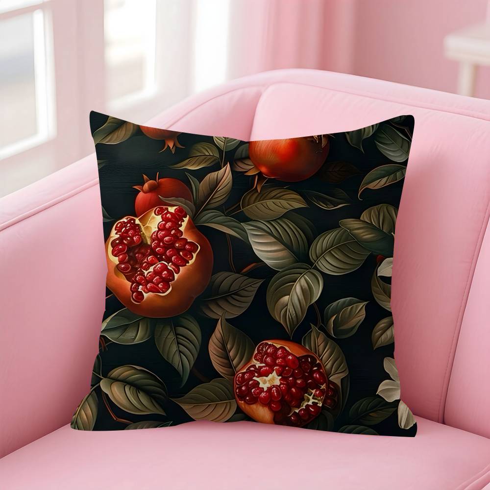 Fruit Pomegranate Painting Pillow Gifts Home Office Furnishings Bedroom Sofa Car Cushion Cover Case 45x45cm