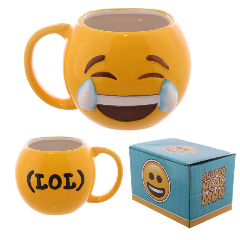Funny Creative Cute Emoji Designed Ceramic Mug Coffee Kitchen Gift Barware