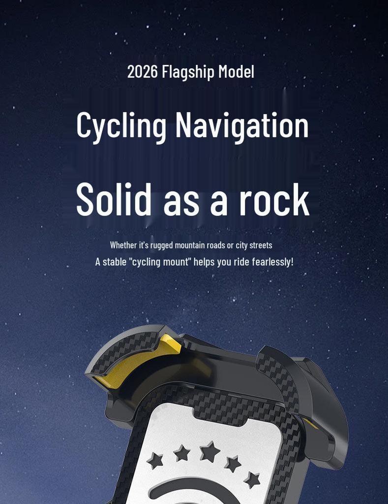 2026 Universal Shock-Absorbing Anti-Shake Motorcycle Phone Holder for One-Handed Operation and Riding Navigation