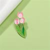 Broche de Esmalte Flores Tulipas Broches Decorativos Enfeites Lapela Bolsa Insígnias Joias Presentes Pin