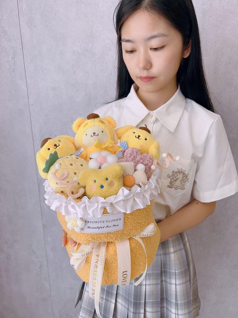 Star Cartoon Kirby Plush Toys Figure Flower Bouquet Creative Child Women Gift