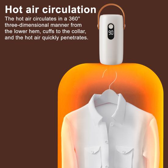 

Портативная мини-сушилка с крючком для подвешивания, складная сумка для одежды для путешествий, защита от высокой температуры, машина для быстрой сушки с таймером US Plug