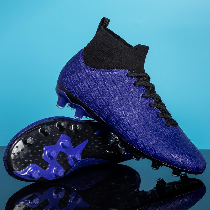 Foreign trade spot football shoes high-top students spikes youth professional game training football shoes