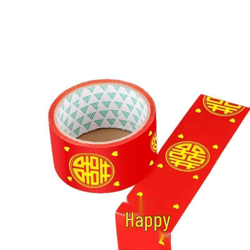 Double Happiness Red Wedding Tape: Festive Adhesive for Decorations and Sealing