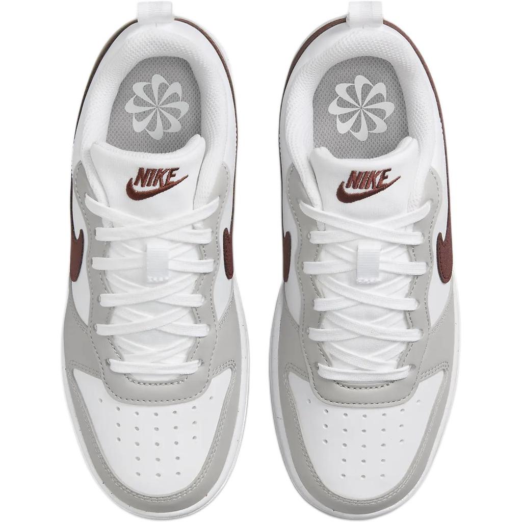 Nike Court Borough Recraft GS Light Iron Ore Dark Pony Kids Sneakers Grey White FZ1024-100
