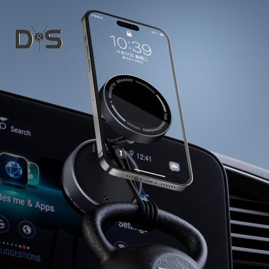 Magnetischer Autotelefonhalter für MagSafe 360 Grad Rotation Autohalterung N52 Magnetischer Ringtelefonständer für iPhone