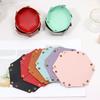 1PCS Nordic Style Leather Storage Tray Desktop Organizer For Key Jewelry Cosmetic Storage Box Folding Organizer Home Decoration