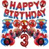 1set Spiderman Balloon Red Spiderman And Friends Aluminum Foil Balloon Baby Shower 1-9 Years Birthday Party Decorations Kids Toy