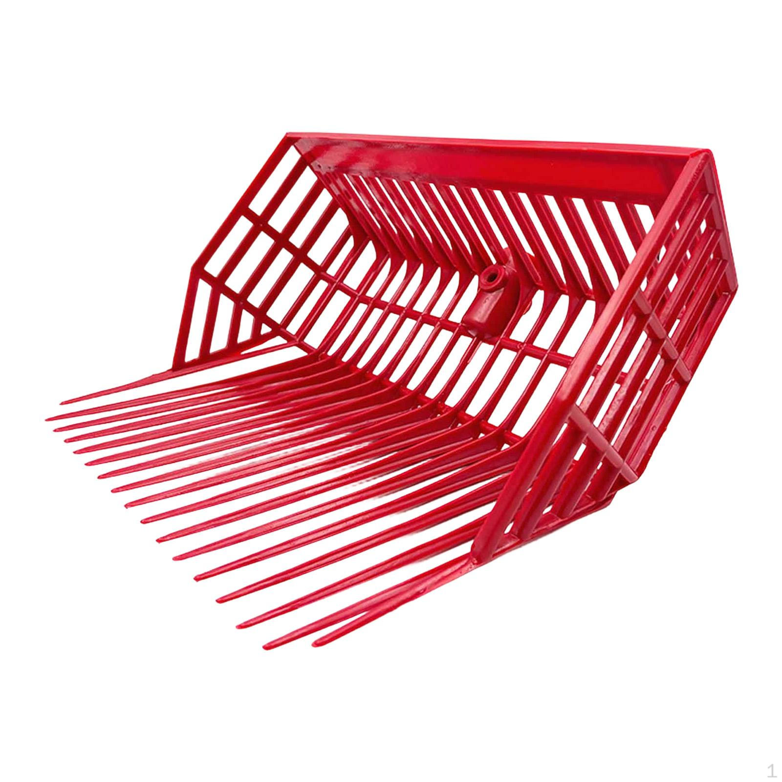 

Запасная головка для вил для навоза лошадей, изогнутые зубья, оборудование, многоразовый инструмент для очистки для красный