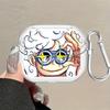 Case For Samsung Galaxy Buds 2Pro 3Pro 2 4Pro Live 4 Pro 3 FE Clear Earphone Cases Cover With Hook Anime Ones Pieces Cool